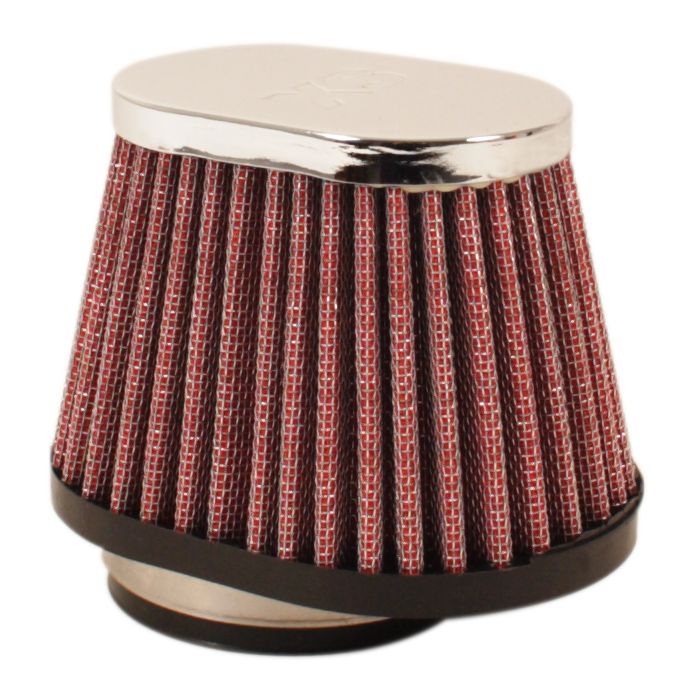 Chrome Oval Cap Air Filter 49mm - Goldwingparts.com